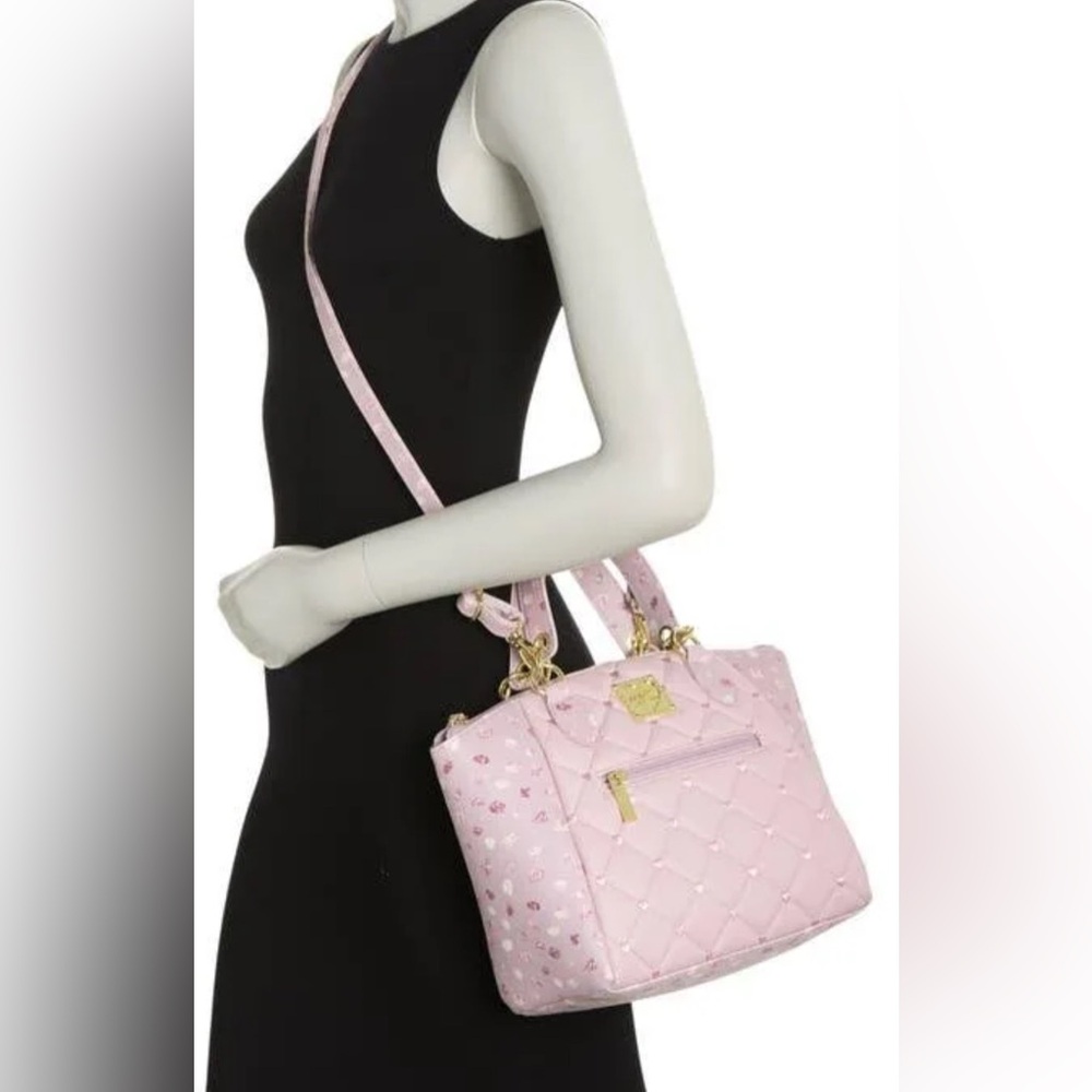 NWOT luv Betsey by Betsey Johnson | Lavender | purse crossbody quilted satchel - Picture 15 of 16